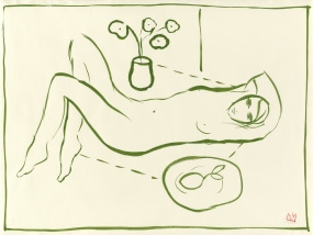 Cathalijn Wouters, Model with Flowers & Lemon