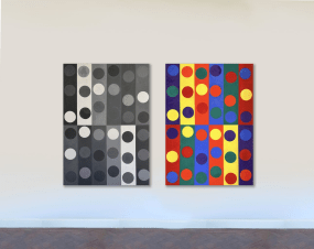 Piet Dieleman, Dots and holes (diptych)