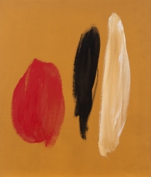 Eugène Brands, Composition au Fond Ocre Dór