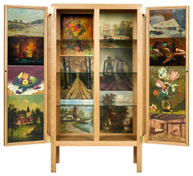 Diederik Schneemann, Paintings Small Cabinet