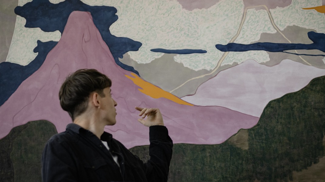 Raffael Bader, Raffael Bader in studio, gefotografeerd door Gordon Shirmer.