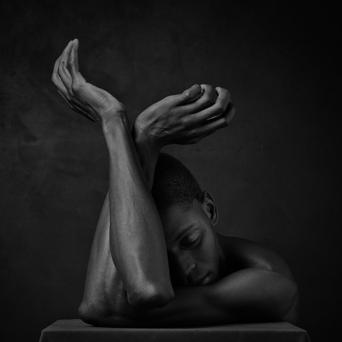 Erwin Olaf, Squares - Male Black Nude II