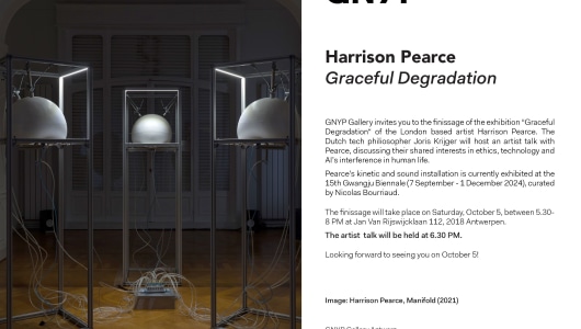 Finissage Graceful Degradation, Harrison Pearce, 