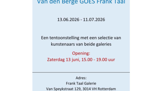 Van den Berge GOES Frank Taal, Frank Halmans, Jus Juchtmans, Ditty Ketting, Ton van Kints, Dave Meijer, Jan van Munster, Martha Scheeren, P.B. Van Rossem, Mirjam Hagoort, 