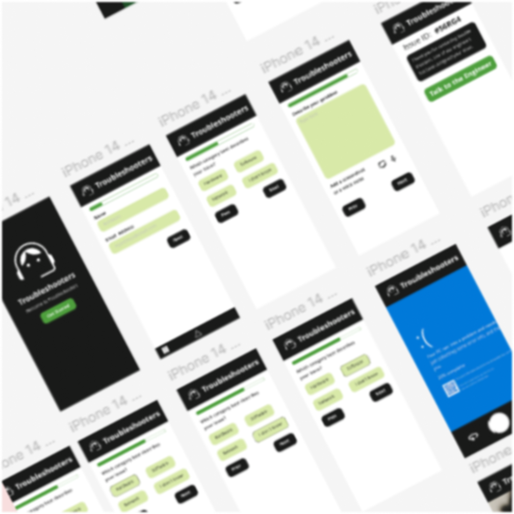Troubleshooters Mobile App Prototype