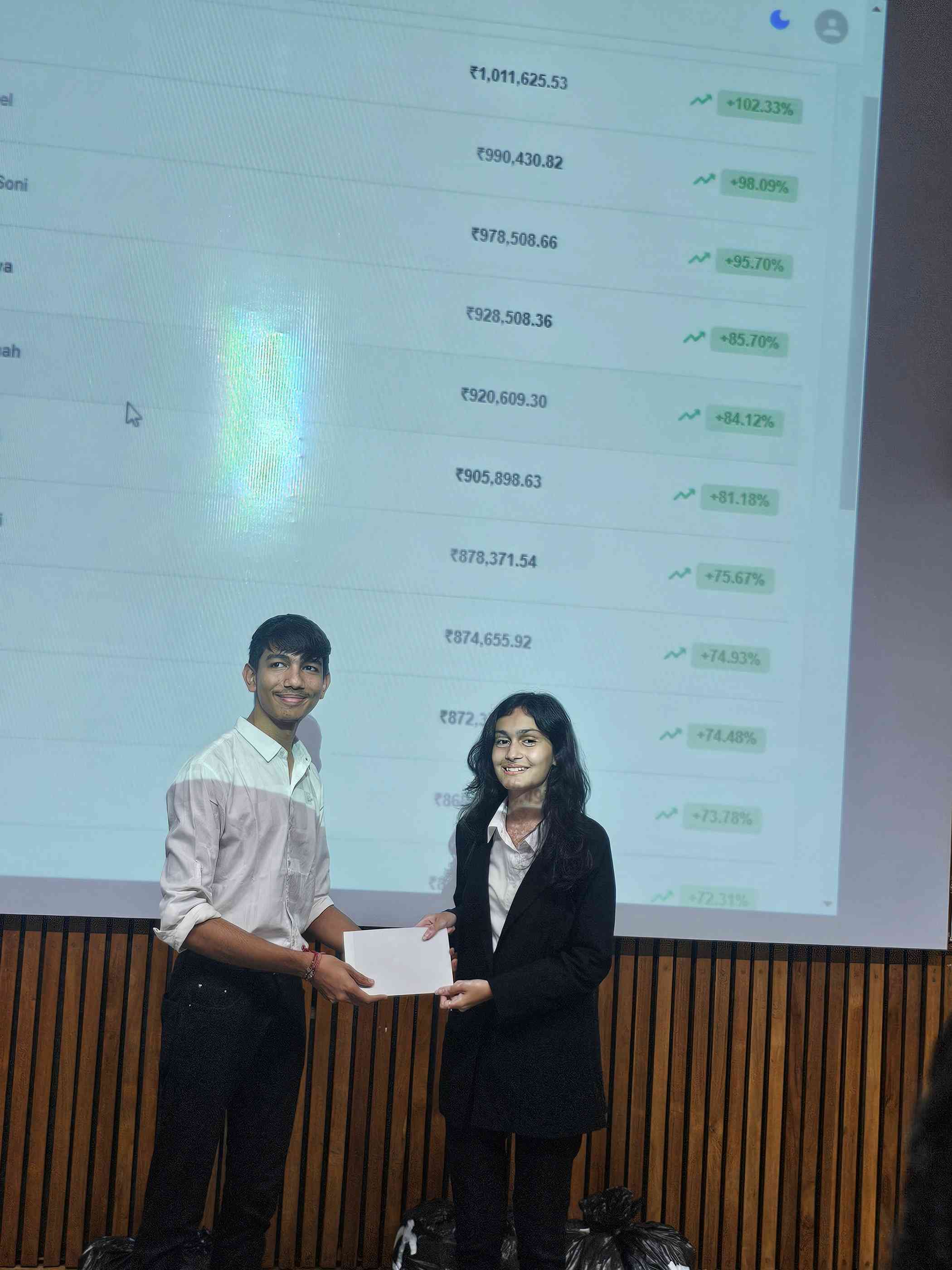 Prize distribution ceremony