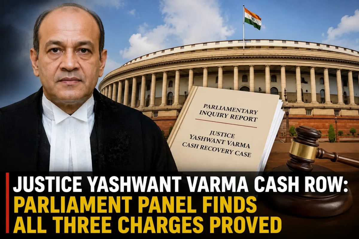 Justice Yashwant Varma cash controversy and parliamentary inquiry report