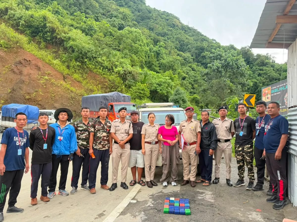 Saitual Police and Assam Rifles seize suspected heroin in Mizoram