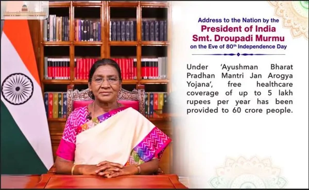 President Droupadi Murmu addresses the nation on the eve of Independence Day 2026