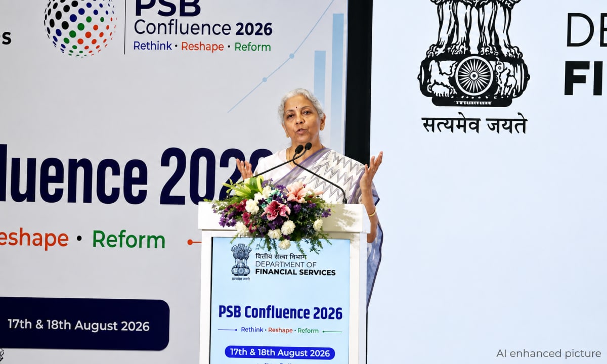 Finance Minister Nirmala Sitharaman Inaugurates Public Sector Bank Confluence 2026 - NationPath Image