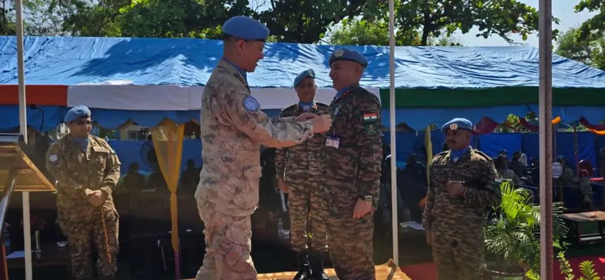 210 Indian peacekeepers awarded UN Medals for exceptional service in South Sudan
