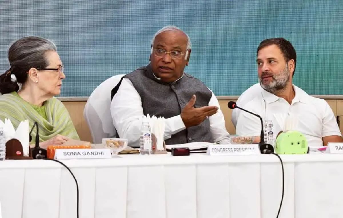 Rahul Gandhi attends a Congress Working Committee meeting in New Delhi.