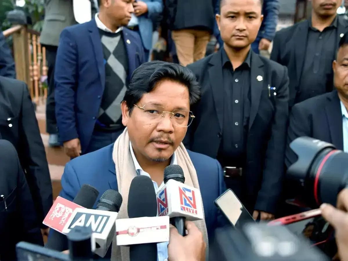 Meghalaya Chief Minister Conrad Sangma speaks after inviting KSU for talks following Shillong violence.
