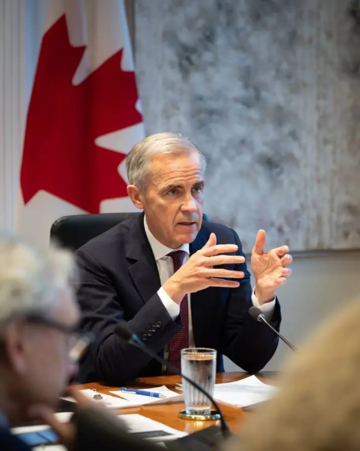 Canadian Prime Minister Mark Carney amid escalating Canada-US trade tensions