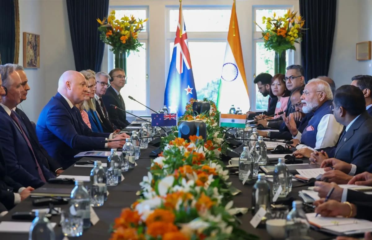 India and New Zealand officials during Defence Strategic Dialogue in Wellington