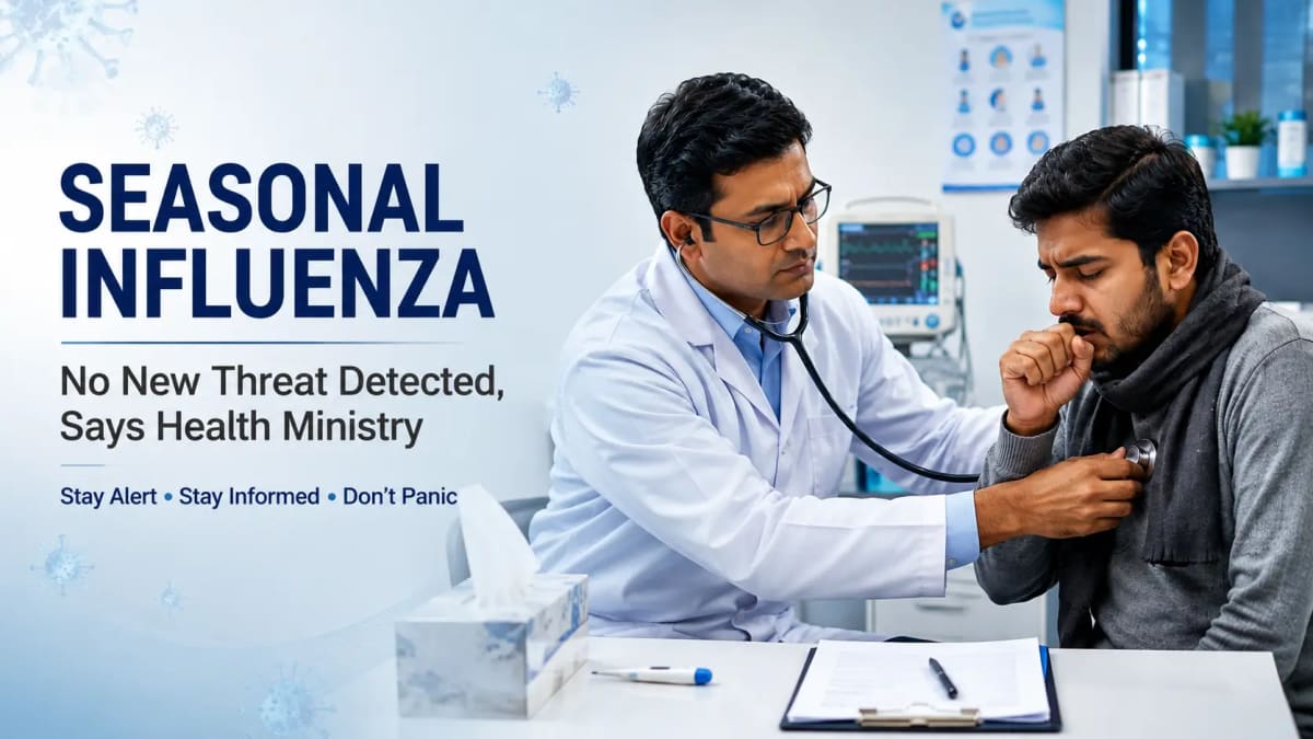 Health Ministry says seasonal influenza activity in India shows no indication of a new influenza threat