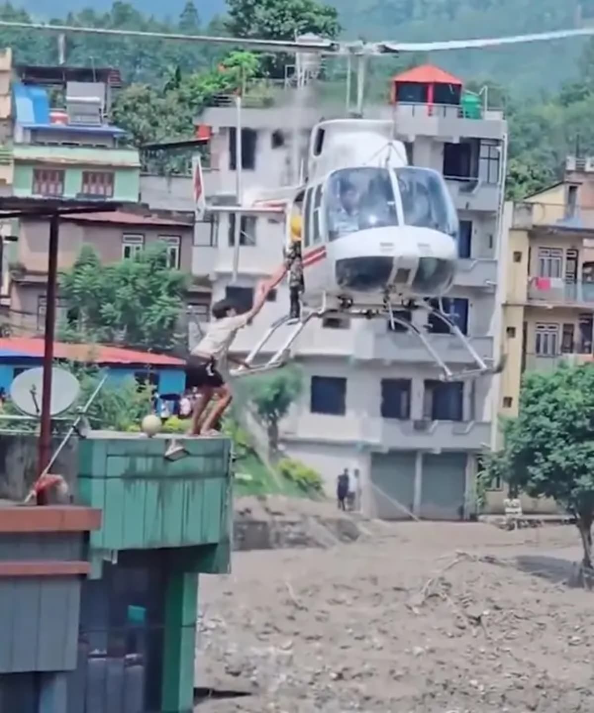 Flood situation in Nepal after devastating flash floods