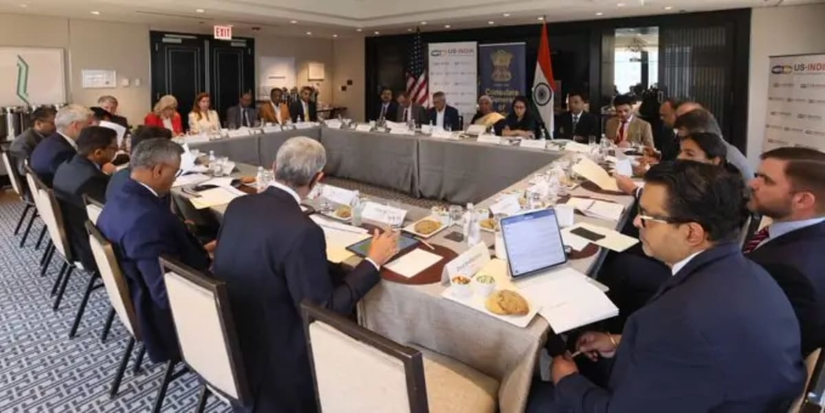 Nirmala Sitharaman addresses business leaders in Chicago