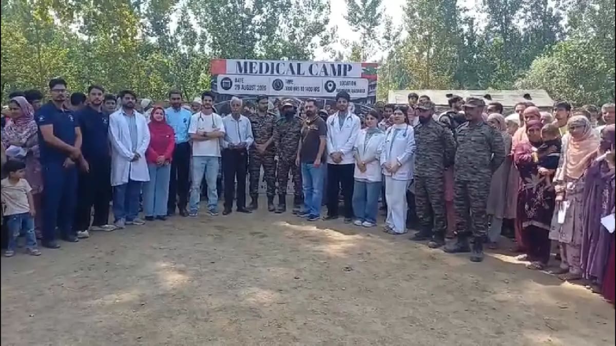 Indian Army doctors provide free healthcare at medical camp in Ananwan Kupwara