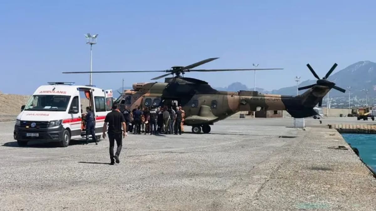 Rescue operation after passenger ferry capsizes off North Cyprus