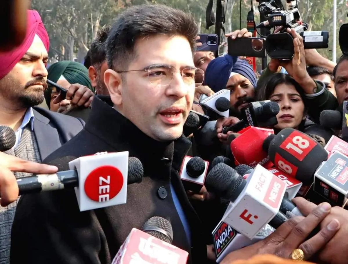 Raghav Chadha amid controversy over his name in Punjab draft voter roll