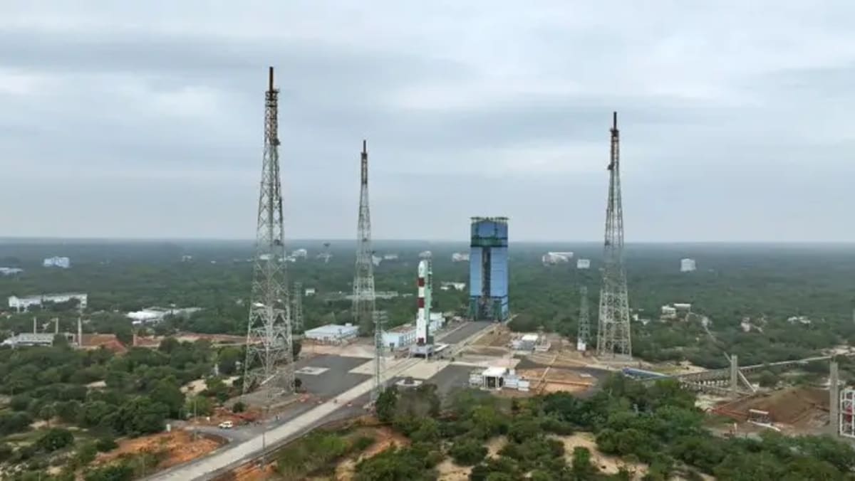 ISRO GSLV-F17 rocket carrying EOS-05 Earth observation satellite at Sriharikota