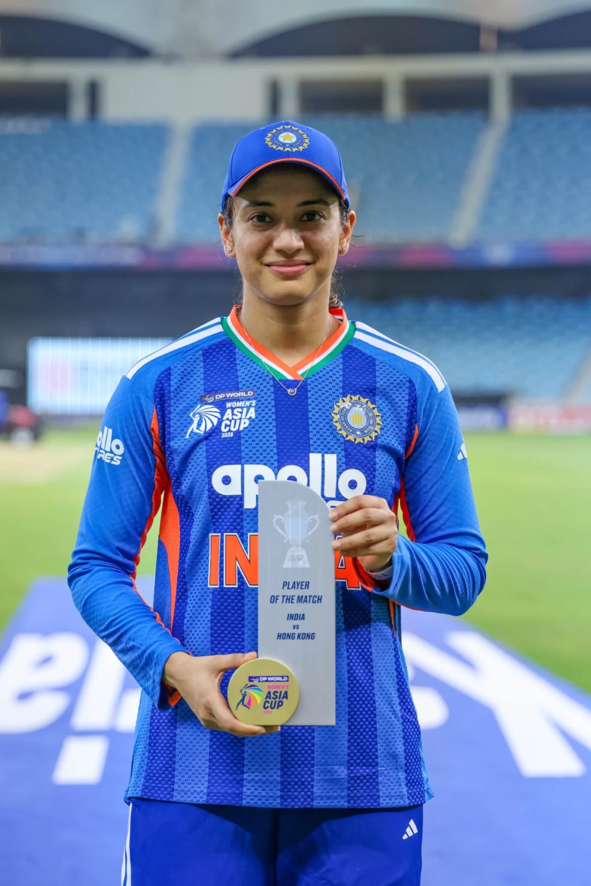 Smriti Mandhana batting for India against Hong Kong in the Women's Asia Cup 2026