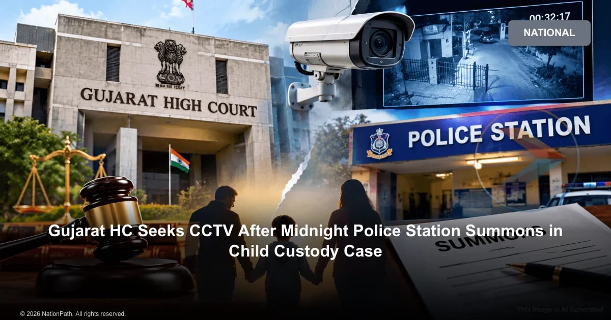 Gujarat HC Seeks CCTV After Midnight Police Station Summons in Child Custody Case - NationPath Image