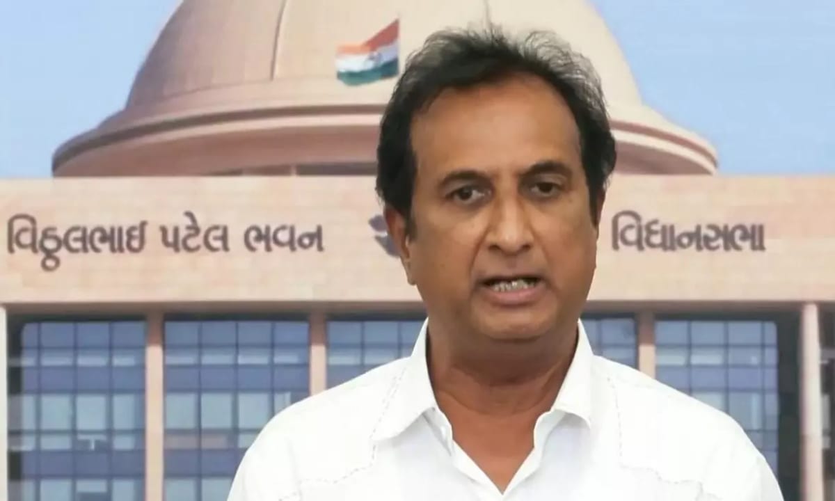 Congress MLA Imran Khedawala amid the Vande Mataram row in the Gujarat Assembly