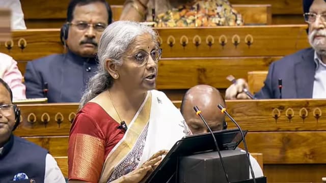 Finance Minister Nirmala Sitharaman addresses the CD Deshmukh Lecture 2026 in New Delhi.