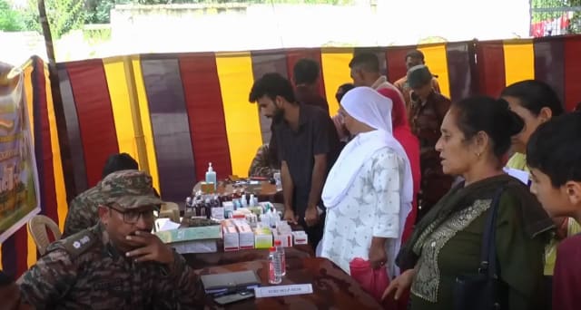 Indian Army medical camp for Veer Naris and ex-servicemen families in Doda