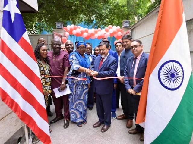 Liberian Foreign Minister Sara Beysolow Nyanti inaugurates new Embassy in New Delhi
