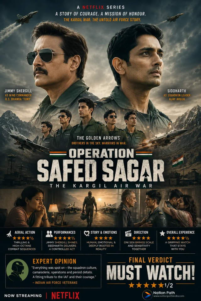 Jimmy Shergill and Siddharth in Netflix series Operation Safed Sagar based on the Kargil War