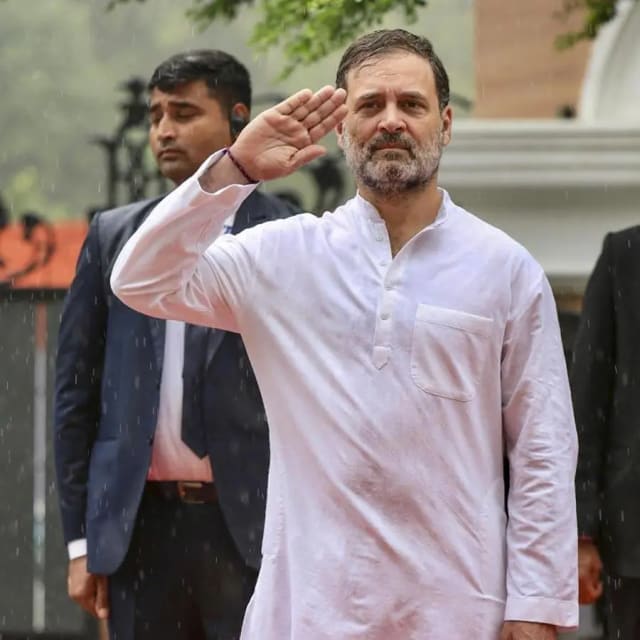 Rahul Gandhi during Independence Day 2026 celebrations in New Delhi