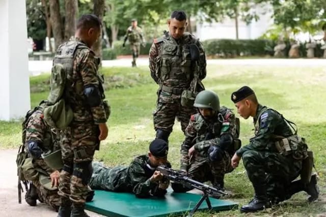Indian Army and Royal Thai Army personnel participate in joint military exercise MAITREE.