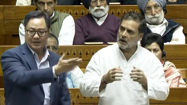 Kiren Rijiju attacks Congress and Rahul Gandhi amid dimagi Naxal political row