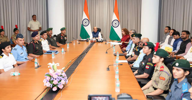 Rajnath Singh flags off NCC Girl Cadets for Aparajita Parang La 2026 high altitude trek