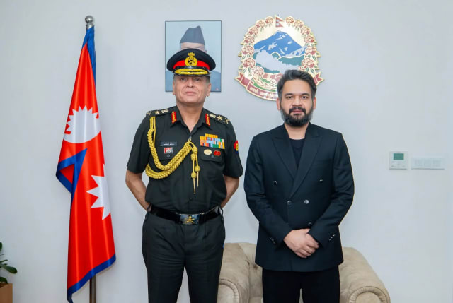 Indian Army Chief Dhiraj Seth meets Nepal Prime Minister Balendra Shah