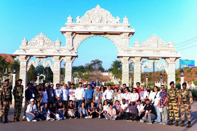 Young participants of Yuva Sangam during an inter-state cultural exchange programme.