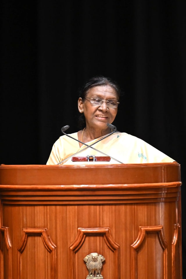 President Droupadi Murmu during an official engagement; file photo.