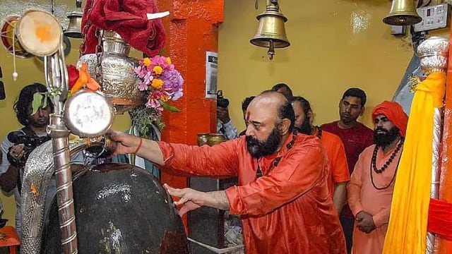 Chhari Mubarak procession during Shri Amarnath Ji Yatra 2026
