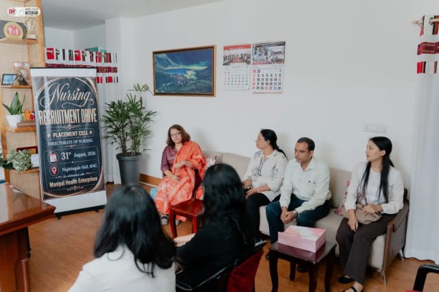 Manipal Hospital nurse recruitment drive in Aizawl