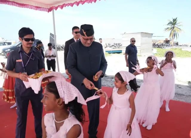Vice-President C. P. Radhakrishnan launches Mission Rangeen Macchli 2031 in Agatti
