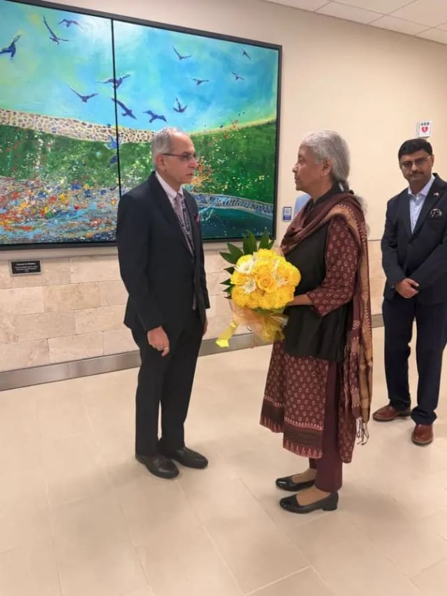 Nirmala Sitharaman meets 3M CEO William Brown in Asheville