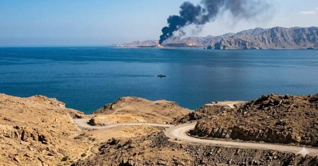 Coastal area near Sirik on Iran’s Strait of Hormuz amid US-Iran clashes
