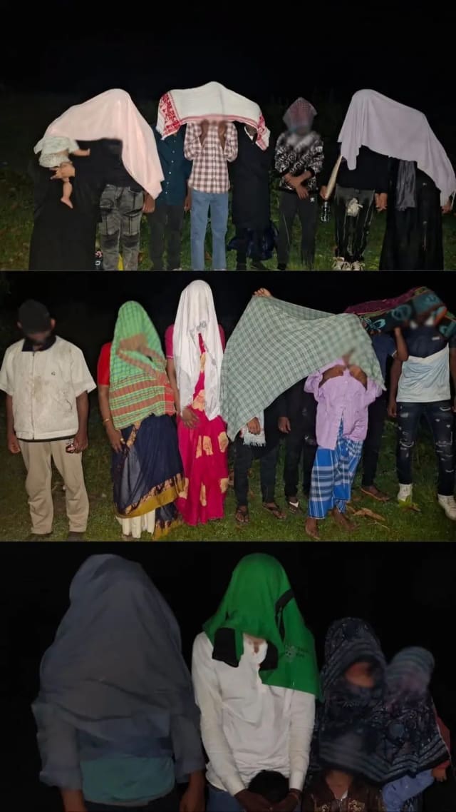 India-Bangladesh border security personnel in Assam