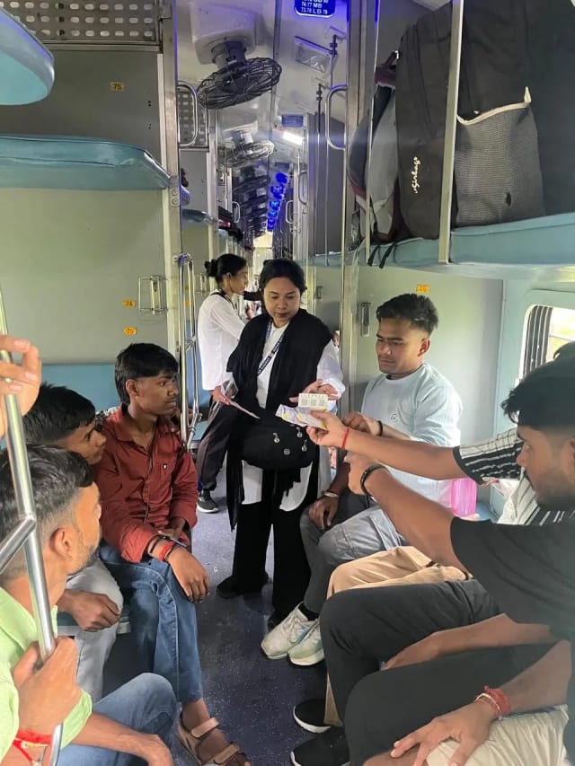 Railway ticket checking drive at Jammu station