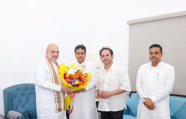 Amit Shah Meets Pradyot Kishore, BJP–Tipra Motha Alliance Buzz Grows in Tripura - NationPath Image