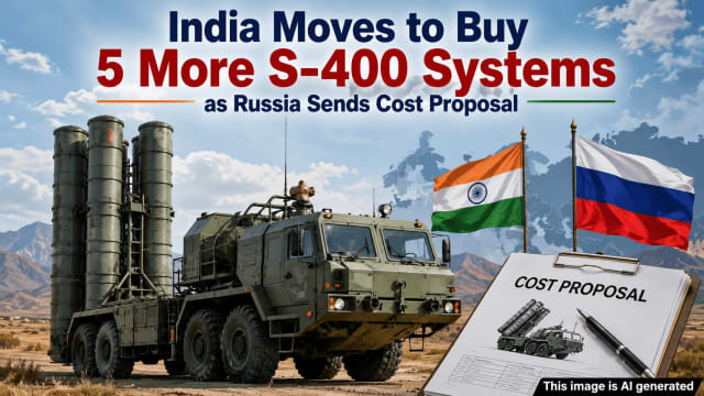 India Moves to Buy 5 More S-400 Systems as Russia Sends Cost Proposal - NationPath Image