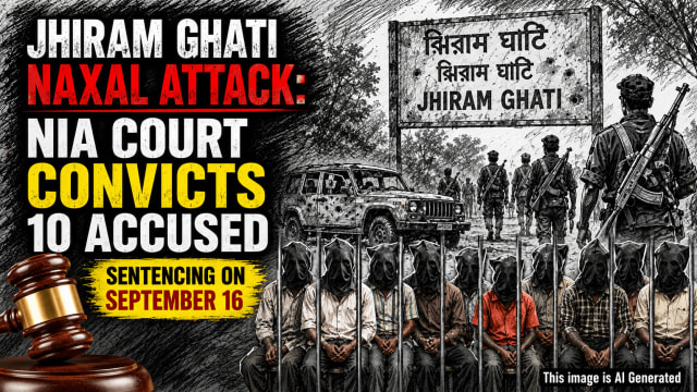 Jhiram Ghati Naxal Attack: NIA Court Convicts 10 Accused, Sentencing on September 16 - NationPath Image